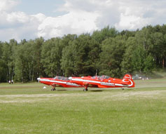 Sportflugzeuge auf dem Neuhausener Flugplatz